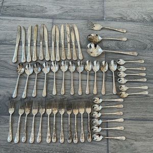 Real Silver Silverware Set